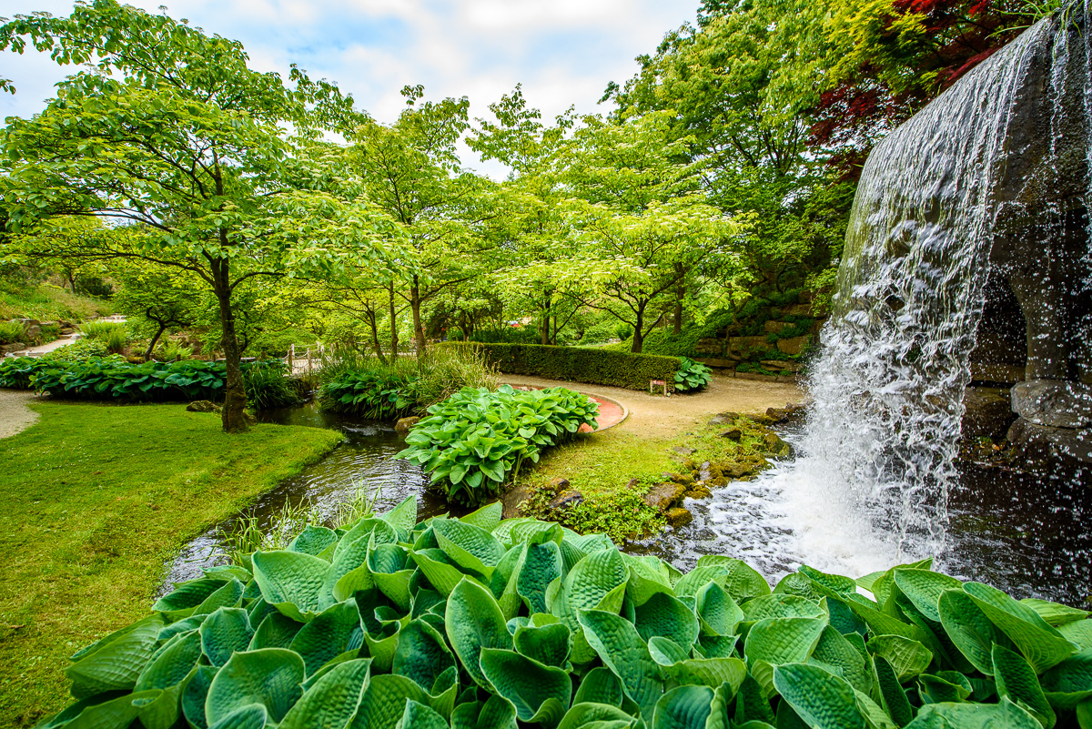 Bergtuin met minigolf