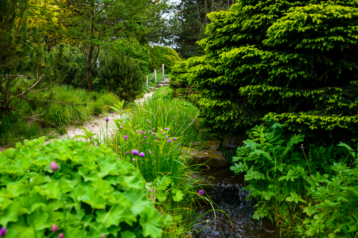 Bergtuin met minigolf